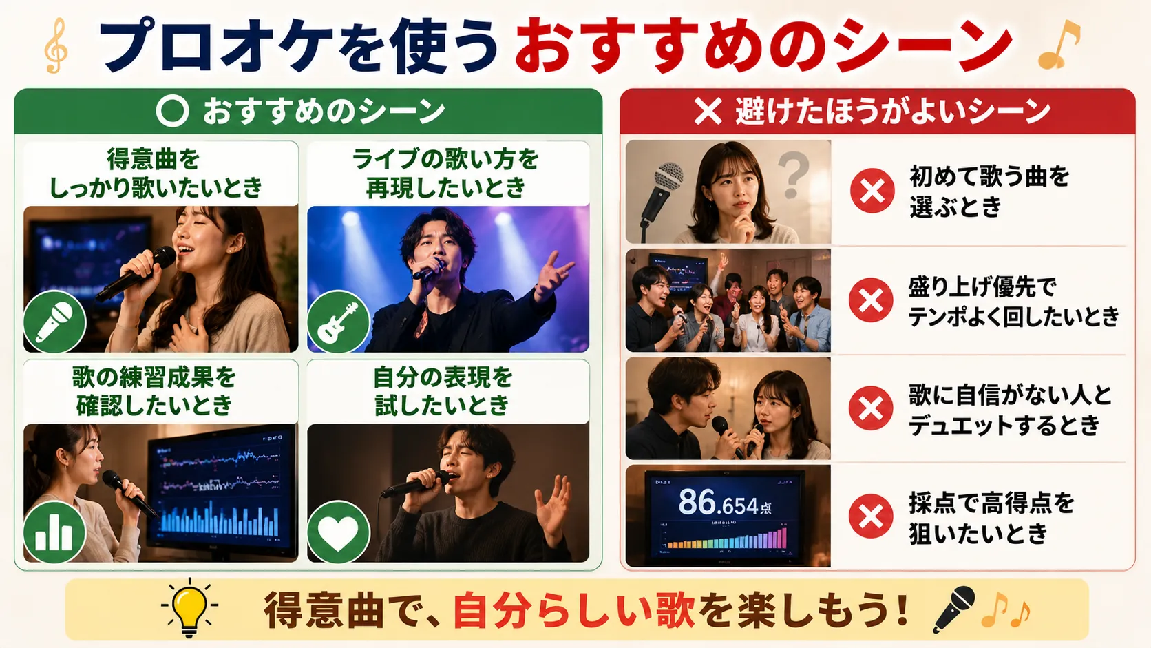 プロオケで得意曲をライブのように歌うイメージ