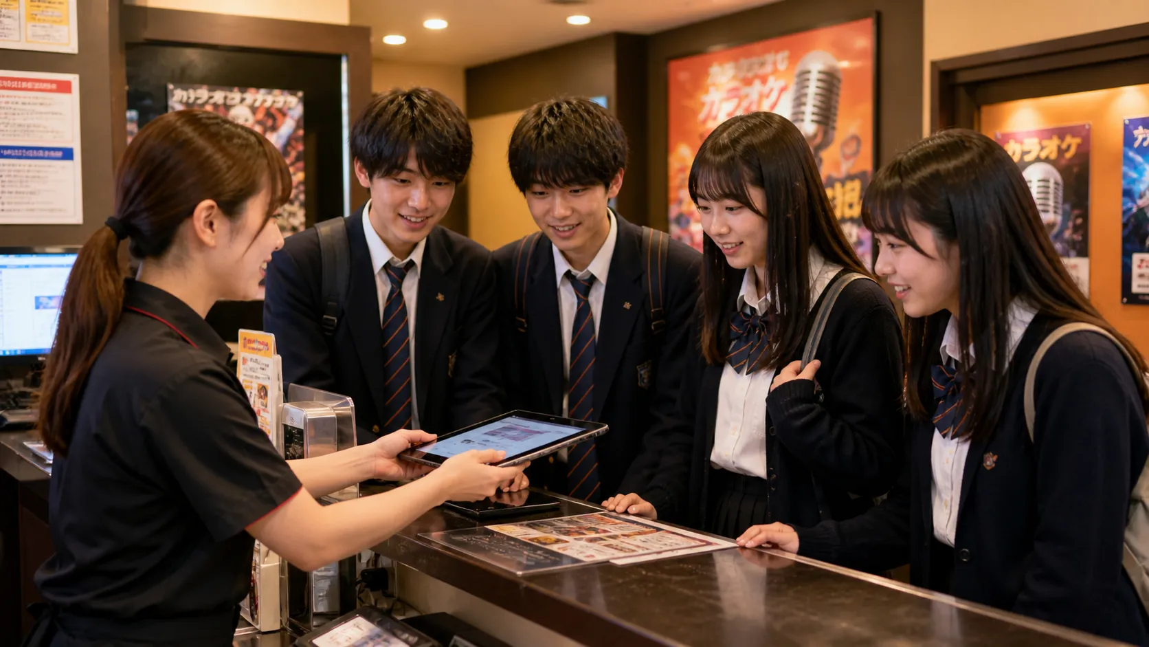 まねきねこで高校生が何時まで利用できるかを確認する早見表
