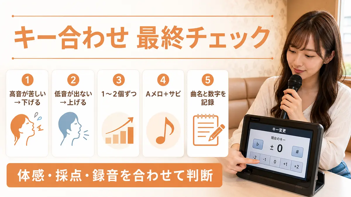 自分に合うキーを見つける最終チェック
