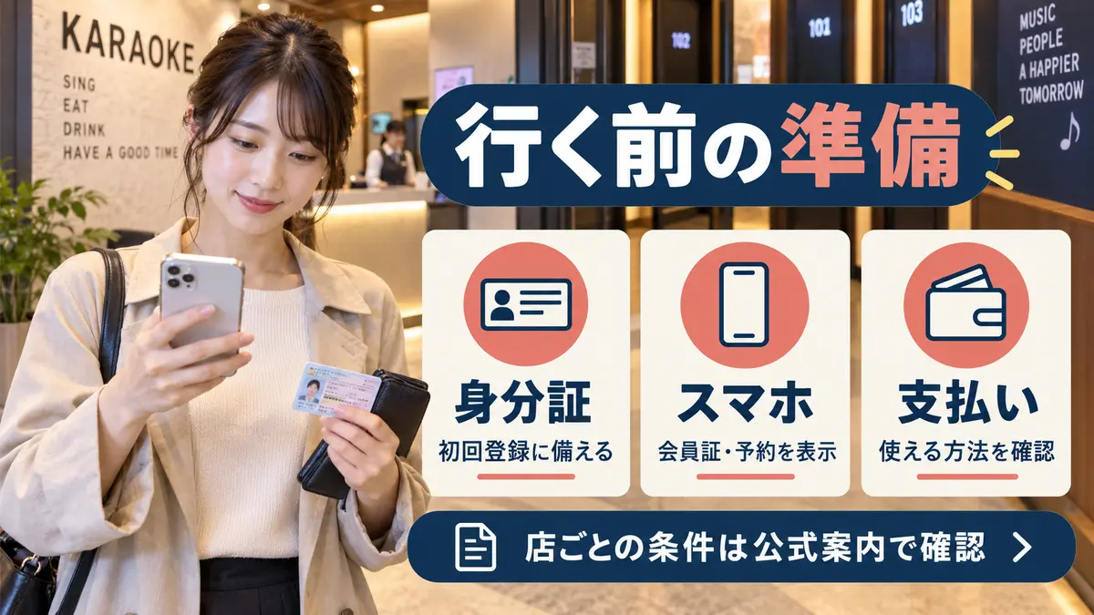 初めてのカラオケで行く前に準備するもの